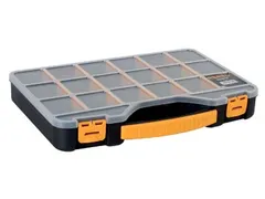 Gereedschapskoffer Met 18 Vakjes Zwart/Geel