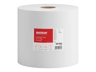 Poetspapier Katrin Industrial extra groot 2-laags 1000 vel wit 481856 - 1