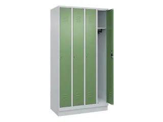 locker,HxBxD 1950x1000x500mm,4vak,vak B 250mm,cil.-slot,sokkel - 2