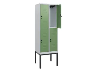 dubbeldekse locker,HxBxD 1950x600x500mm,2x2vak.,vak B 300mm - 2