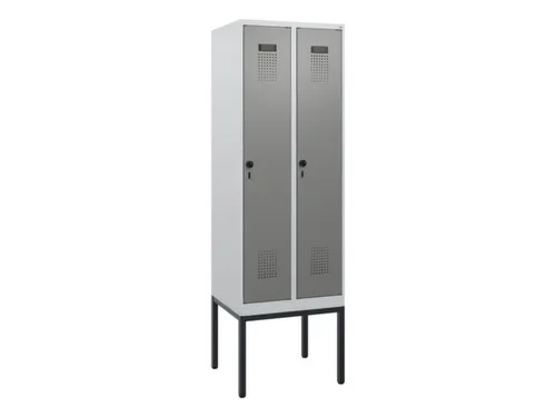 schoollocker,HxBxD 1950x600x500mm,2vak,vak B 300mm,draaigrendel