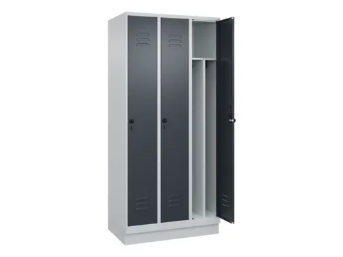 locker voor scheiding van kleding,HxBxD 1950x900x500mm,3vak