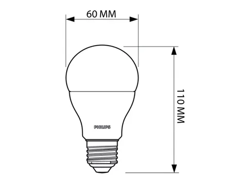 Ledlamp Philips CorePro LEDbulb E27 13.5W=100W 1520Lumen 2700K