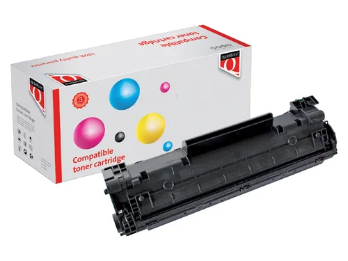Tonercartridge Quantore alternatief tbv HP CB436A 36A zwart HC