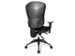 chaise de bureau pivotante,Mécan. synchrone,assise tissu noir