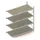 Breedvakstelling Aanbouwveld Hxbxd 2500x2251x1050mm 4 Houten Legborden