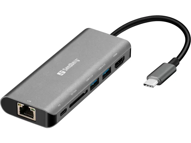 Usb-C Dock Hdmi+Lan+Sd+Usb100W