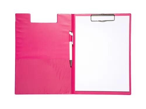 Klembordmap MAUL A4 staand met penlus PVC neon roze