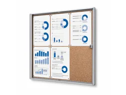 Vitrinekast Prikbord Kurk Economy 6xA4