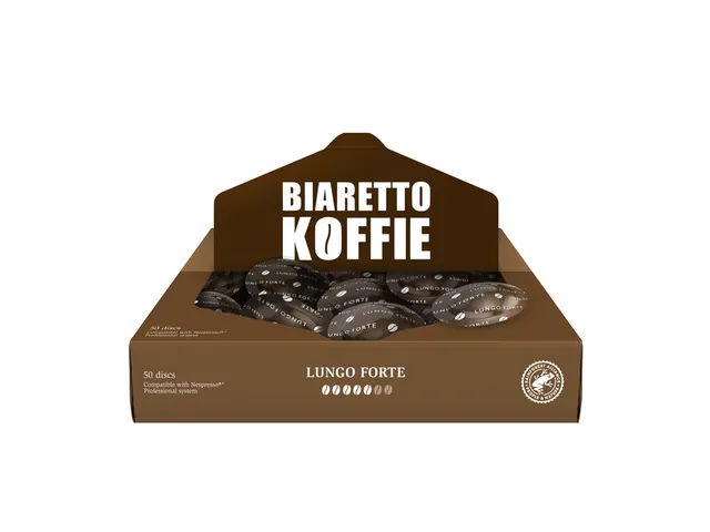 Koffie Biaretto Lungo Forte Nespresso Disc 50 Stuks Voordeelbundel