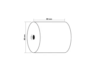 Telmachine- en kassarollen thermisch 80mm breed 80x80x12mm - 8