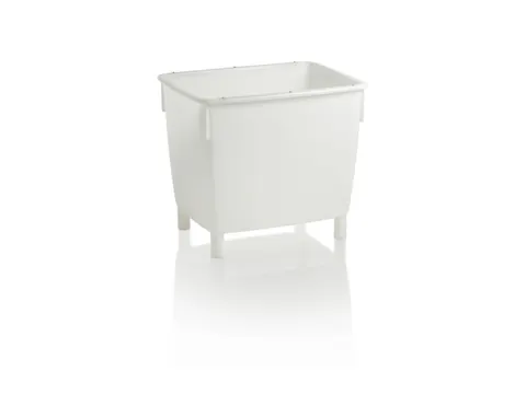 Hoekige Opslagbak Onderrijdbaar Hxbxd 830x945x725mm 400 Liter Wit