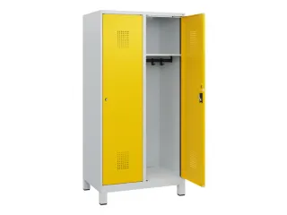 schoollocker,HxBxD 1630x800x500mm,2vak,vak B 400mm,cil.-slot,voeten - 1
