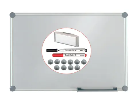 Whiteboard 2000 MAULpro set 90x120cm Zilver
