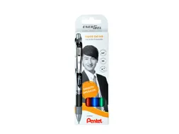 Gelschrijver Pentel Energel BL77 0.35mm blister à 4 stuks assorti