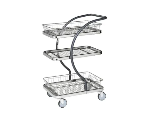 etagewagen,draagverm. 120kg,3etage(s),laadvl. LxB 595x360mm,staaletage