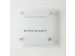 Plaque de porte 150X150X28mm 4 Supports Muraux Inox