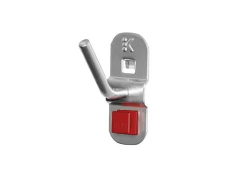 Abax Schuine Haak Voor Geperforeerde Platen L 40mm Aluminium