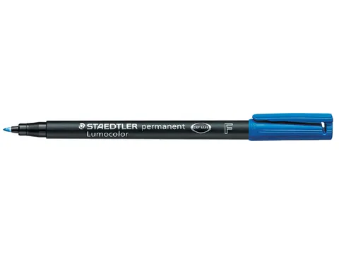 Viltstift Staedtler OHP Lumocolor 318 Fijn 0.6mm Blauw