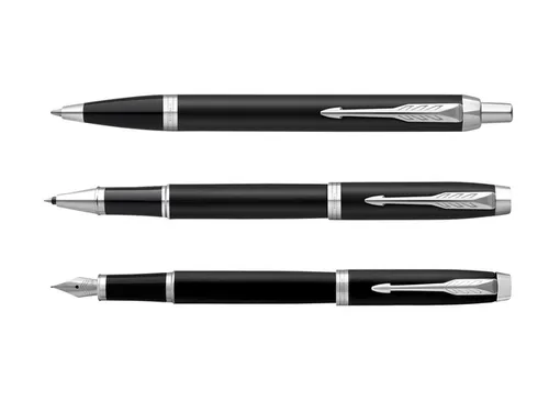 Rollerpen Parker IM Matt Black CT Fijn Zwarte inkt