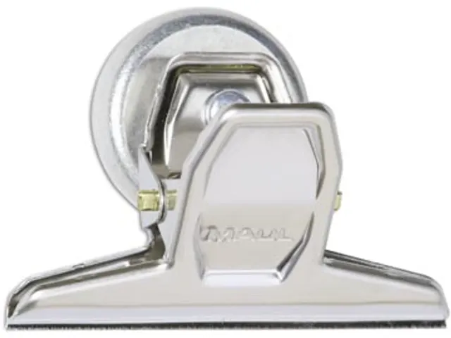 Pince-papier clip Bulldog pro avecaimant, chromé largeur 75mm, 3 pc a
