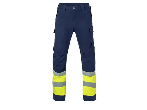 Pantalon HAVEP 80570 Bleu marine/Jaune fluo Taille 50