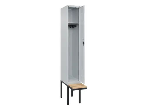 locker met bank,HxBxD 2120x300x815mm,1vak,vak B 300mm,cilinderslot