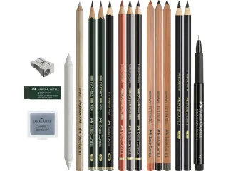 Pitt Monochrome Faber-Castell discovery set dry art materials - 4