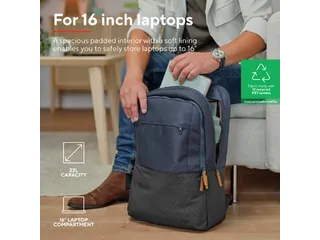 Laptoptas Rugzak 16 Inch Lisboa Blauw - 12