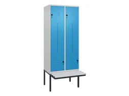 Z-garderobekast,HxBxD 2120x800x815mm,4vak,vak B 400mm,draaigrendel