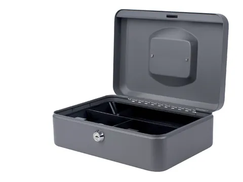 Geldkist Pavo 250x180x90mm Donkergrijs