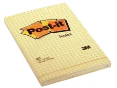 Notes Canary Yellow XXL, Geruit, 102 x 152 mm, Geel
