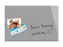 Glasmagneetbord Be!Board composiet grijs 40x60x0.9cm incl. 2 magneten