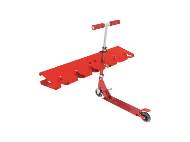 Steprek voor 6 steppen L 990mm eenzijdig RAL3020