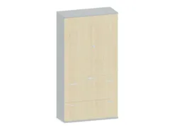 Kantoorkast 1920x1000x430m Romp Lichtgrijs Decor Front Esdoorn