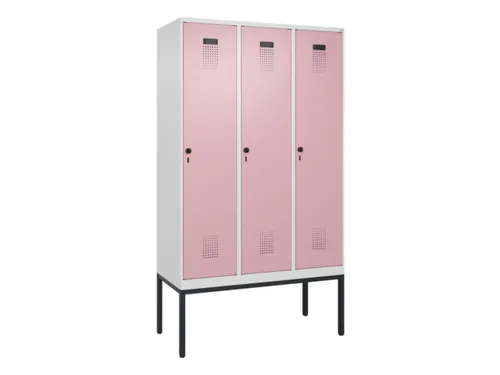locker,HxBxD 2120x1200x500mm,3vak,vak B 400mm,draaigrendel
