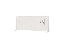 Akoestisch Bureauscherm MAULconnecto 120x50cm vrijstaand Zilver/Lgrijs