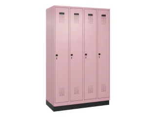 locker,HxBxD 1950x1200x500mm,4vak,vak B 300mm,draaigrendel,sokkel - 3