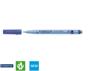 Viltstift Staedtler OHP Lumocolor 305 Non Perm. Correct F Blauw 0.6mm - 2