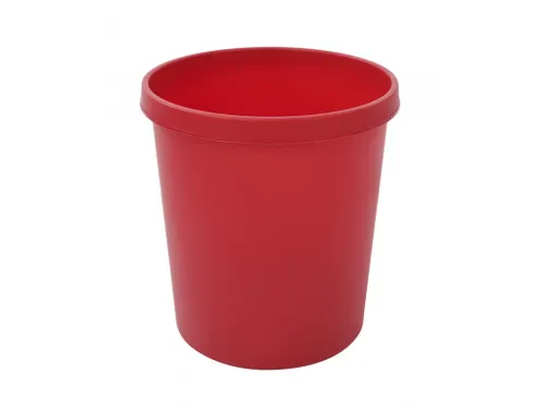 Ronde Papierbak 18 Liter Rood