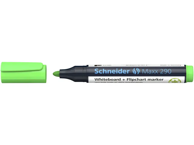 Boardmarker Schneider Maxx 290 ronde punt licht groen 2-3mm