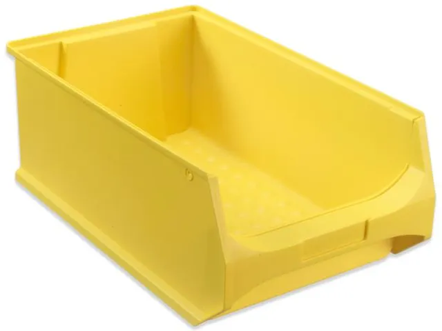 Zichtbak Hxbxd 200x300x500mm Pp Met Draaggreep Geel