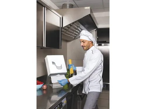 Handdoekautomaat Celtex Omnia Labor wit handmatig anti- bacterieel