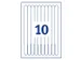 Bracelets imprimables Avery L4000-5 18x265mm blanc 50pcs