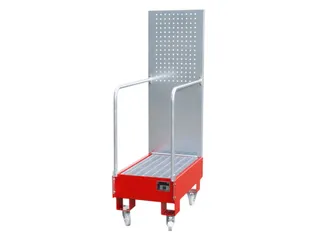 verrijdbare opvangbak,v. 2x60l vat,opvangvol. 60l,HxBxD 1685x500x875mm - 1