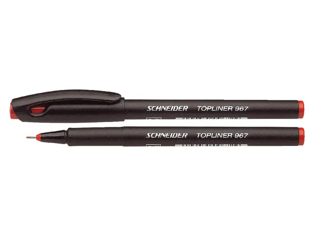 Fineliner Schneider Topliner 967 Rood 0.4mm