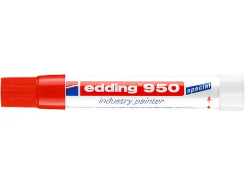 Viltstift edding 950 pastamarker industry rond 10mm rood