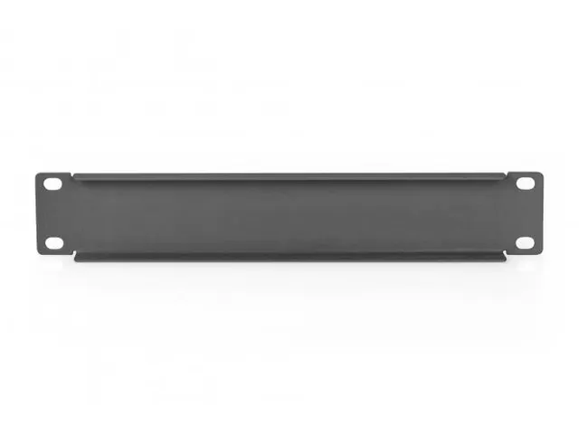 1U Afdekplaat voor 254mm (10 inch) Kasten 45x255x12mm Zwart