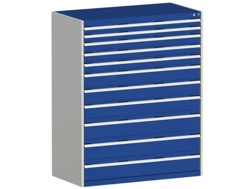 ladekast HxBxD 1600x1300x750mm 11laden zware lasten RAL7035 RAL5010