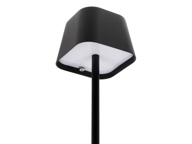 Lampe de table Securit Georgina LED rechargeable dimmable USB noir